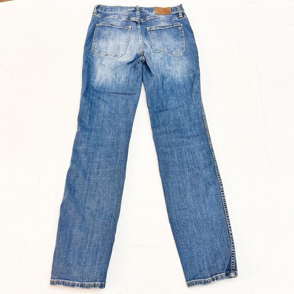 Madewell High Waisted Sailor Jeans Med Dark Wash Size 28 - Picture 7 of 8